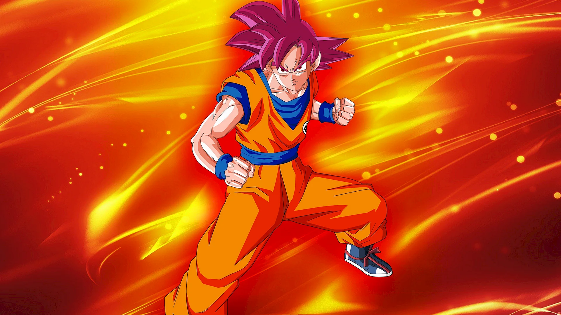 Goku Super Saiyan God Wallpaper