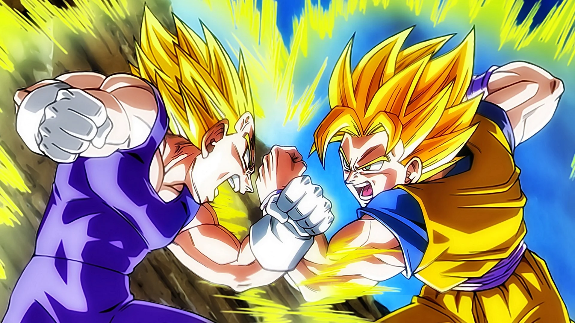 Goku Vs Majin Vegeta Wallpaper