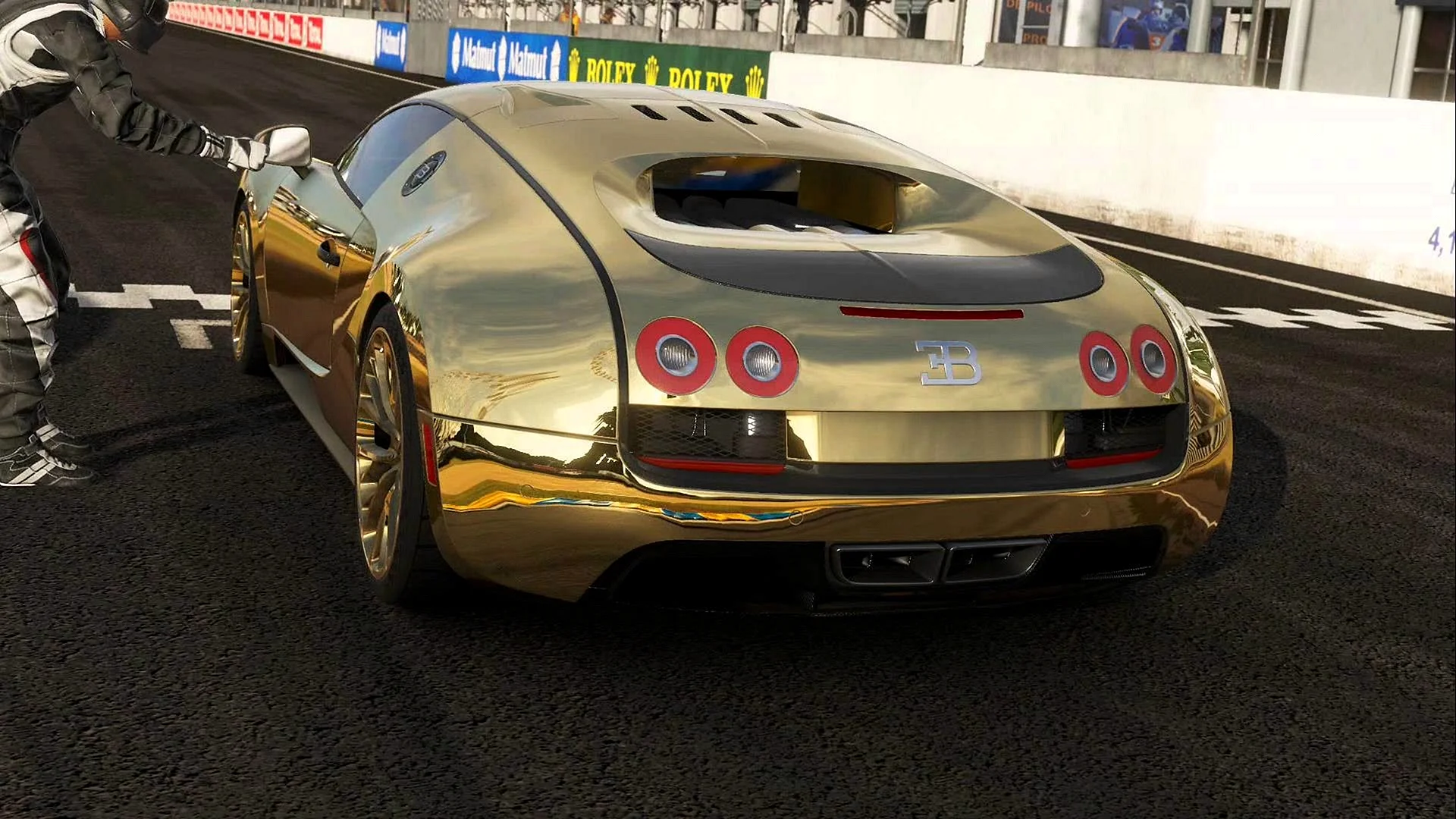 Gold Bugatti Veyron Wallpaper