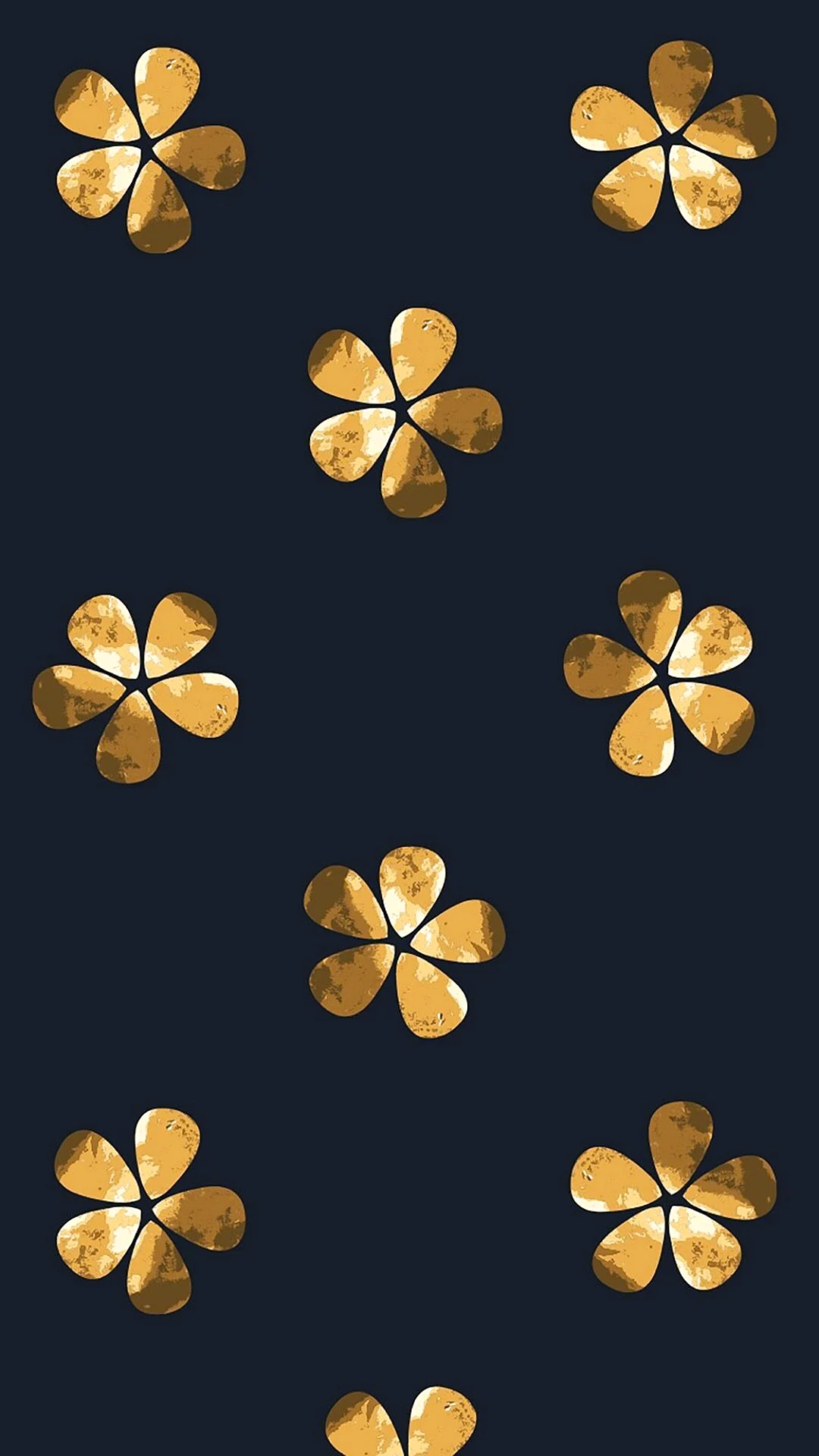 Gold Flower Wallpaper For iPhone