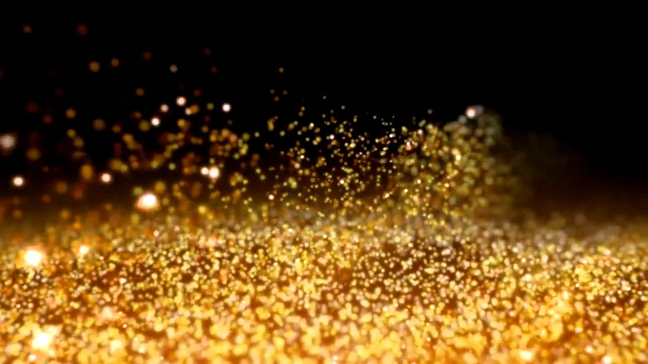 Gold glitter