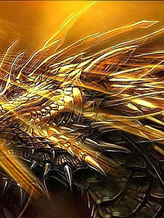 Golden Dragons Art Wallpaper