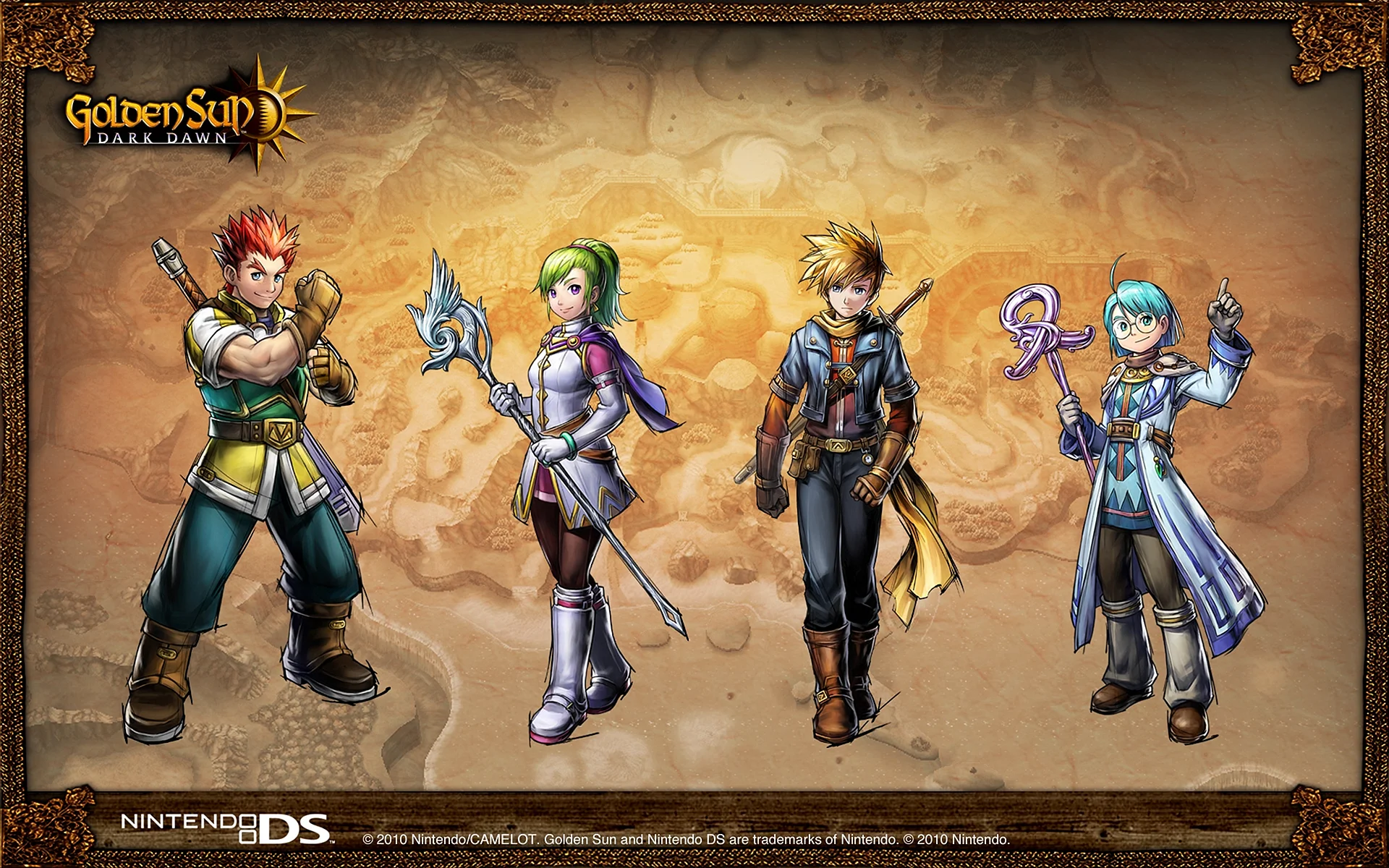 Golden Sun Dark Dawn Wallpaper