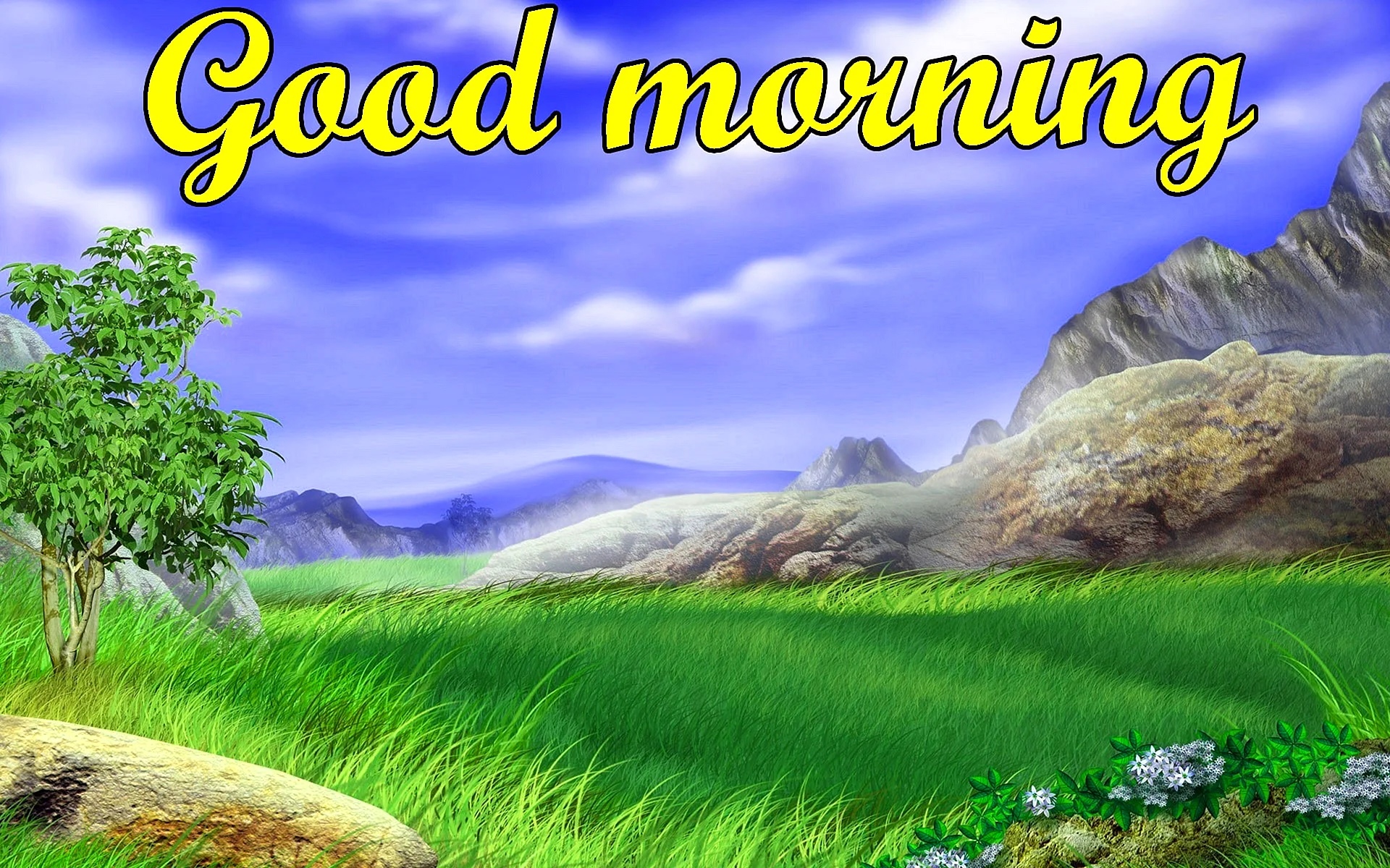 Good Morning Beautiful Scenery Wallpaper