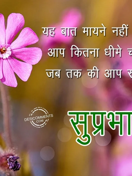 Good Morning Quotes In Hindi Wallpaper