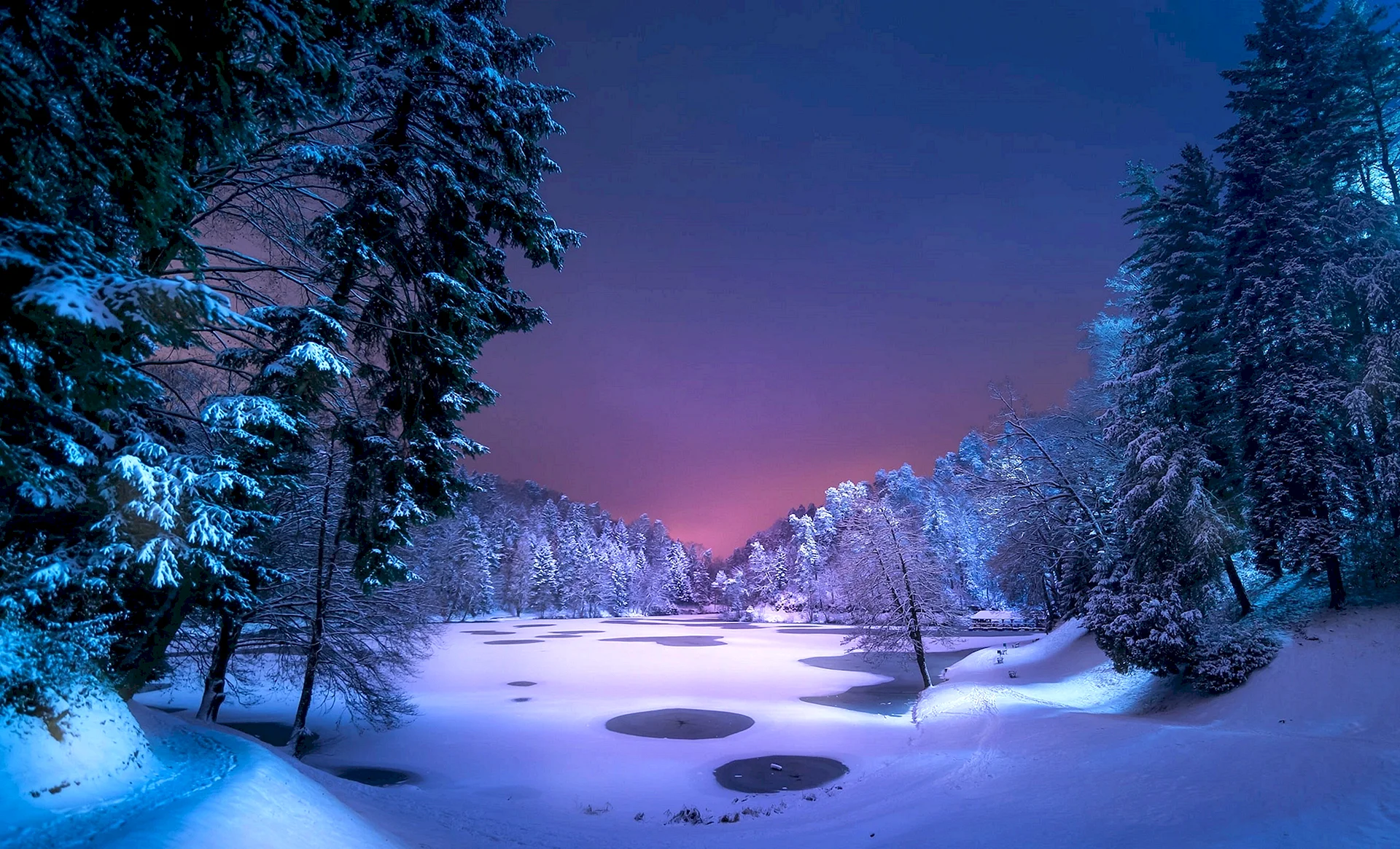 Good Night Winter Wallpaper