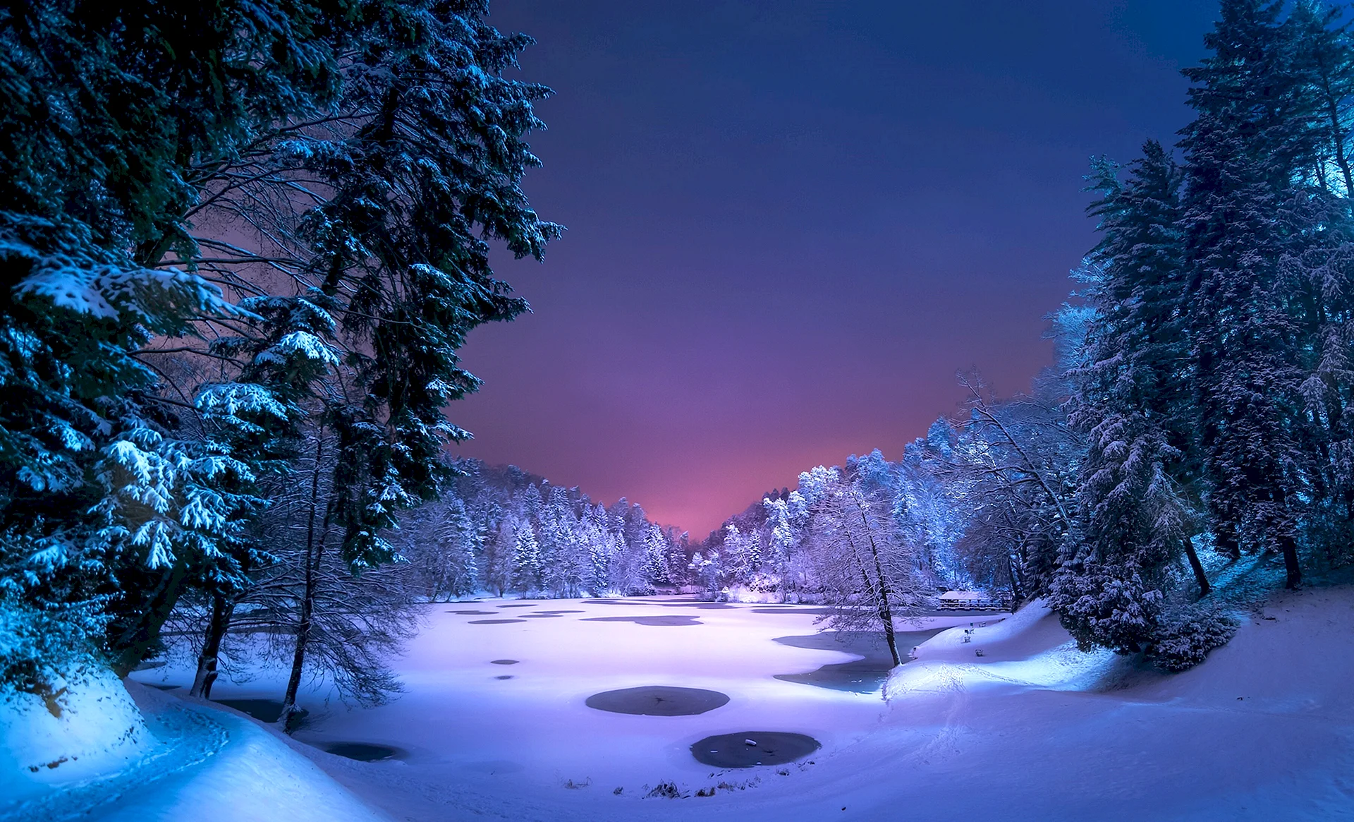 Good Night Winter Wallpaper