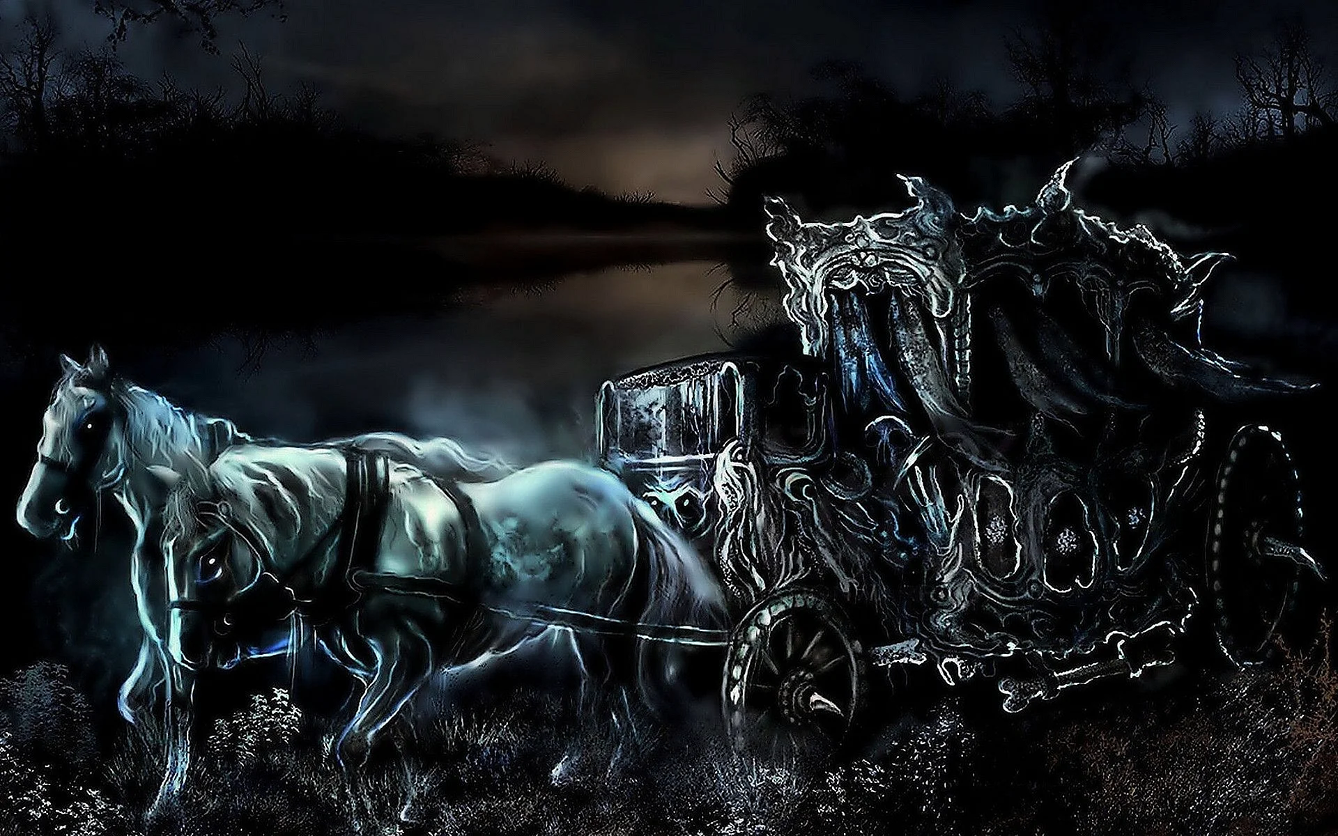 Gothic Carriage Wallpaper