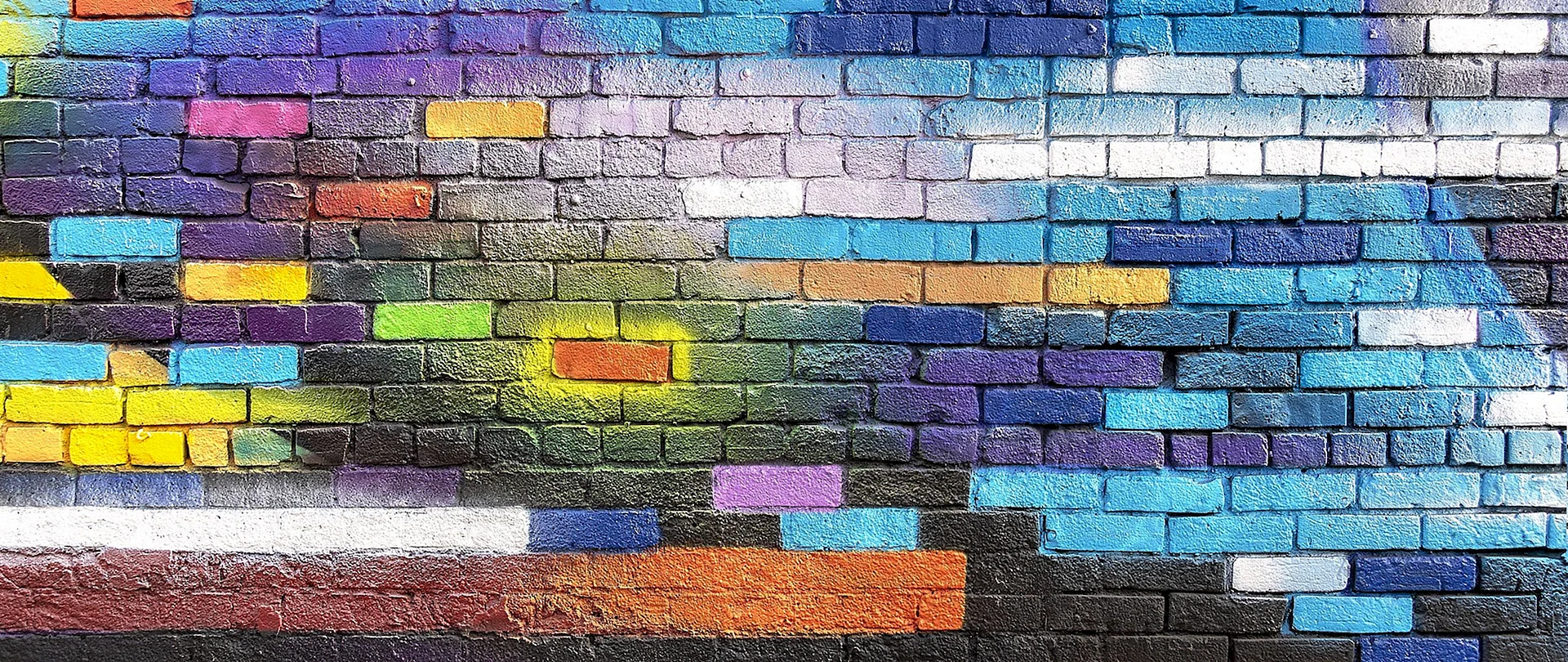 Graffiti Brick Wall Wallpaper