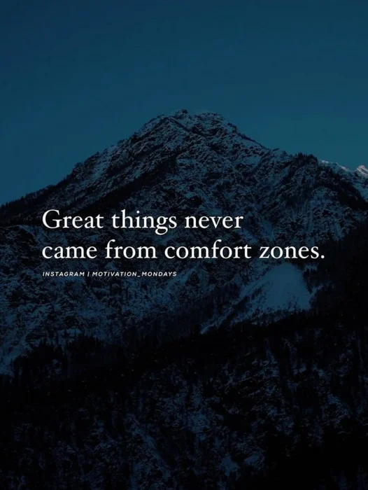 Great Things Never Came From Comfort Zones Wallpaper