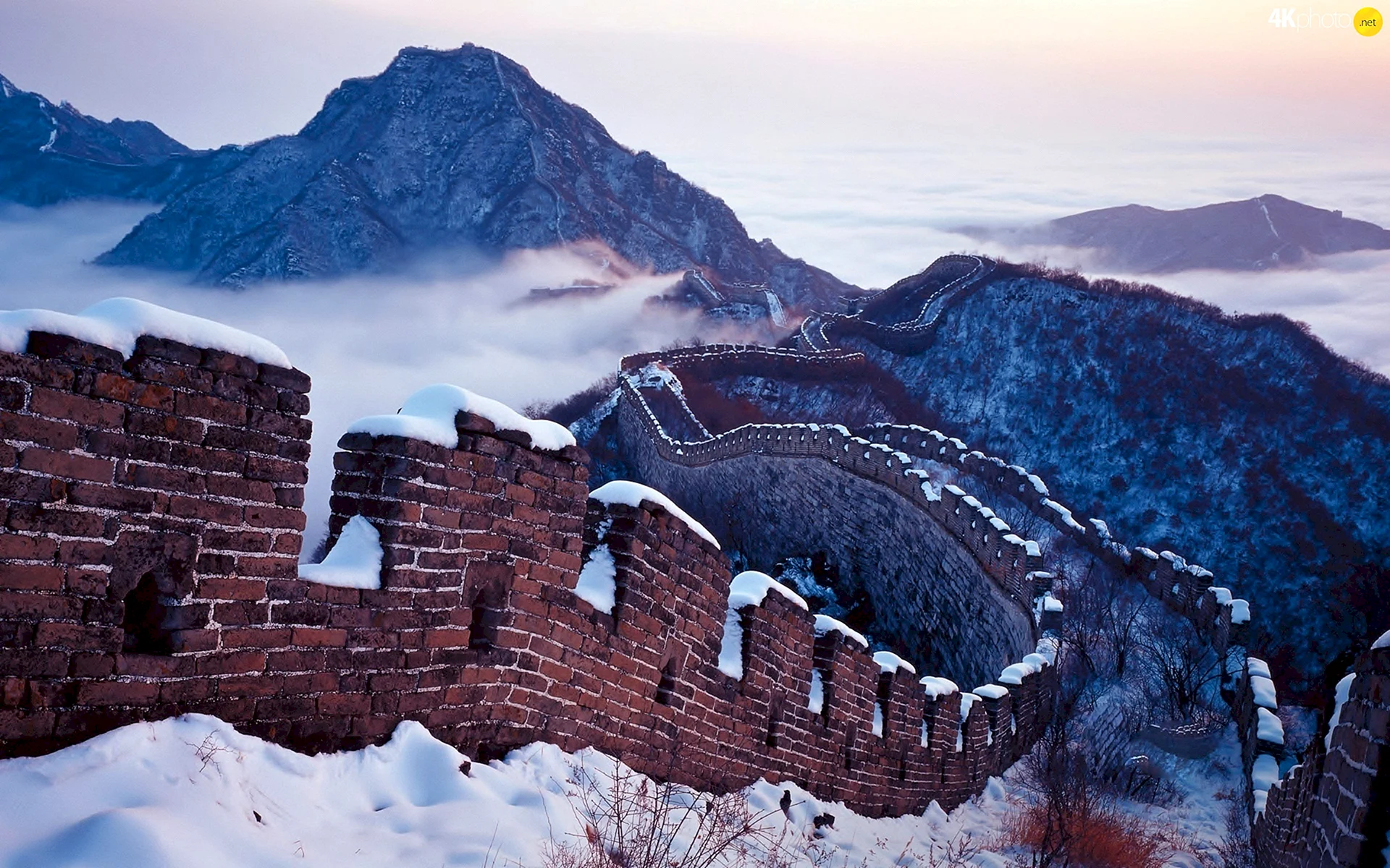 Great Wall Of China Winter Wallpaper