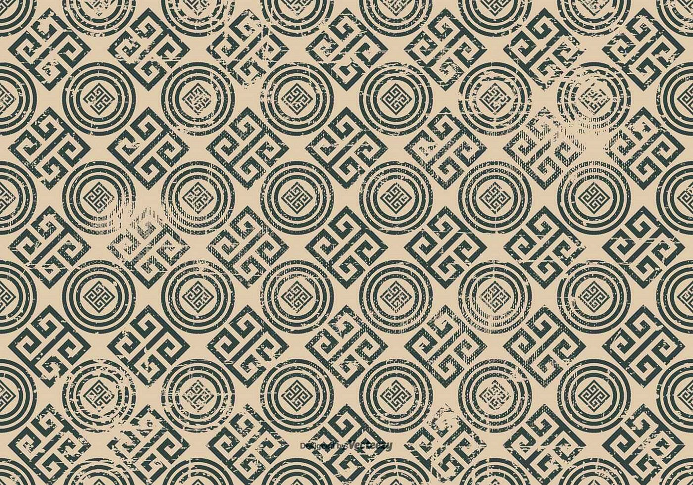 Greek Ornament Pattern Wallpaper