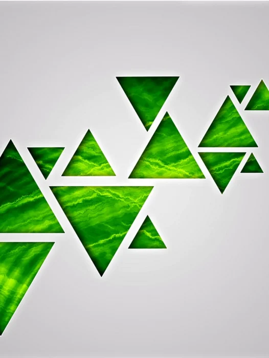 Green Abstract Triangle Wallpaper