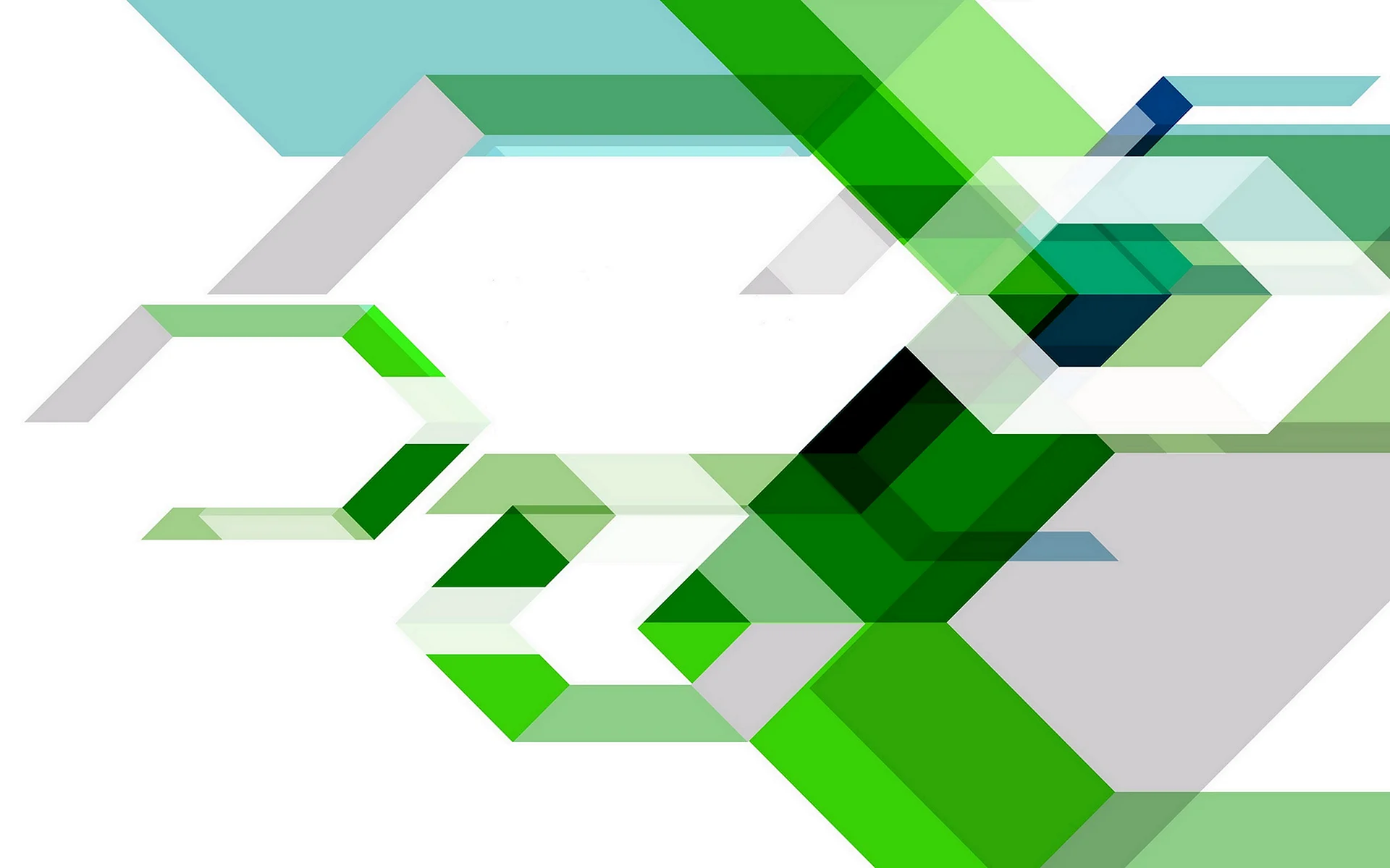 Green Abstract Vector Wallpaper