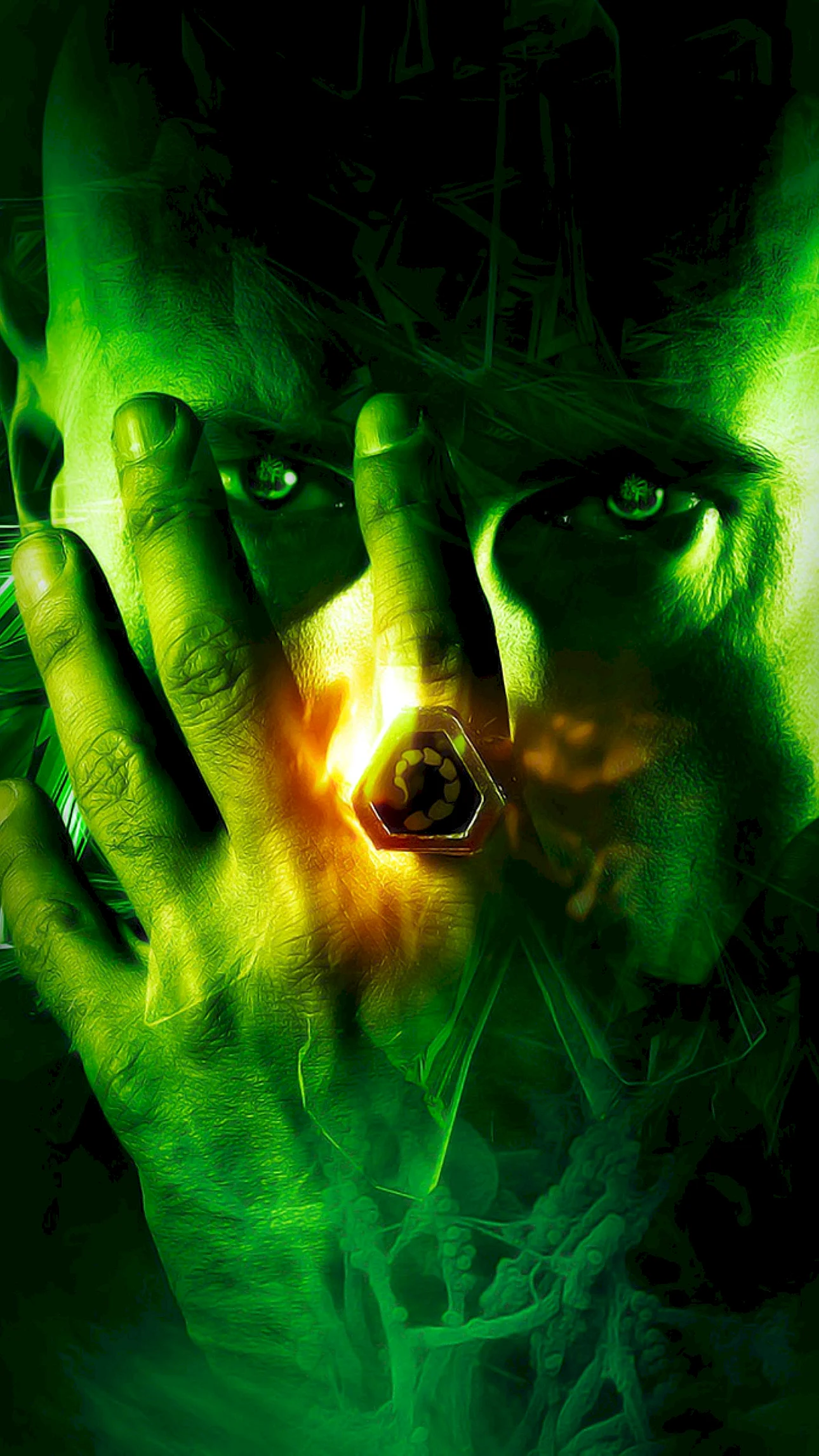 Green Avatar Wallpaper For iPhone