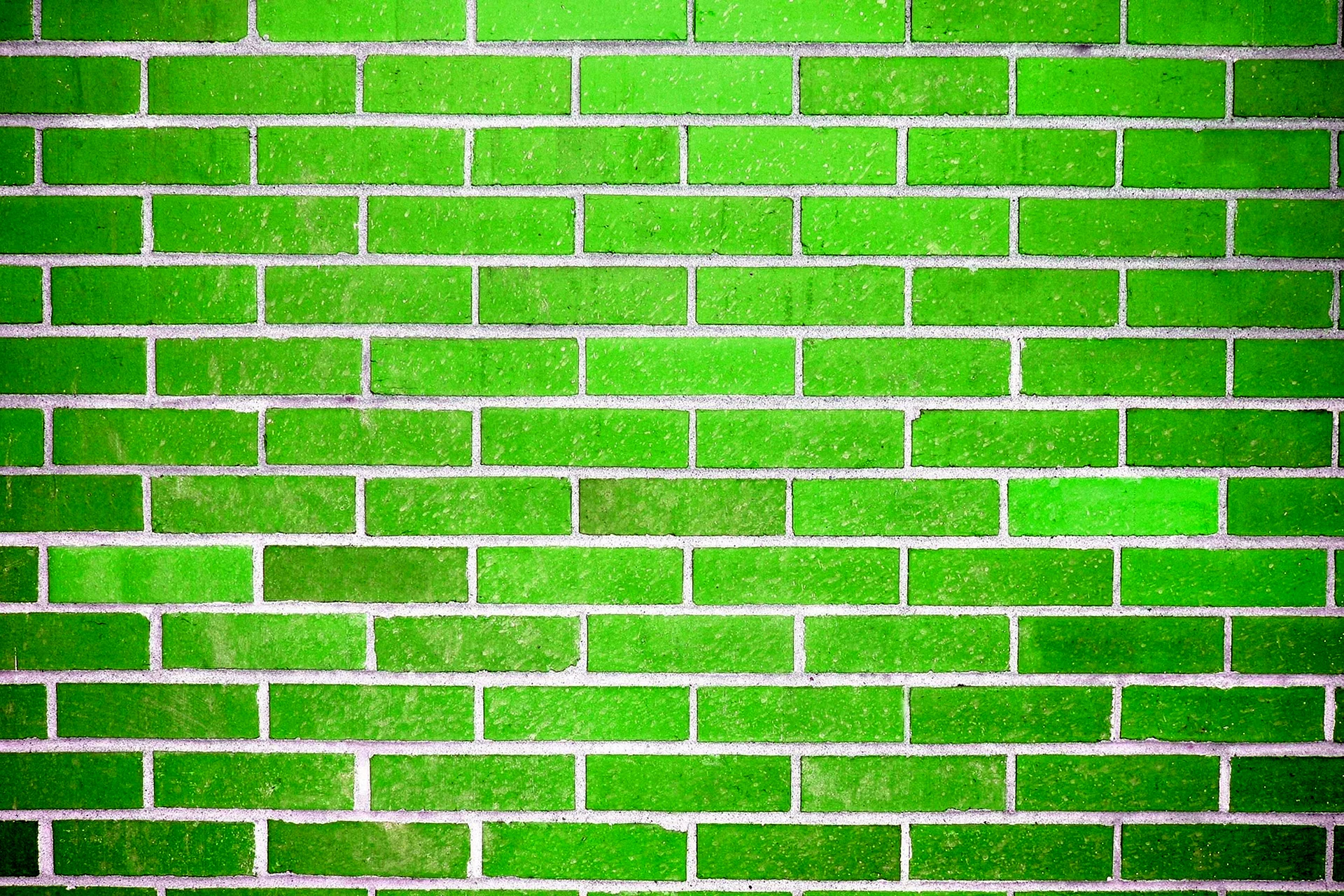 Green Brick Wall Wallpaper