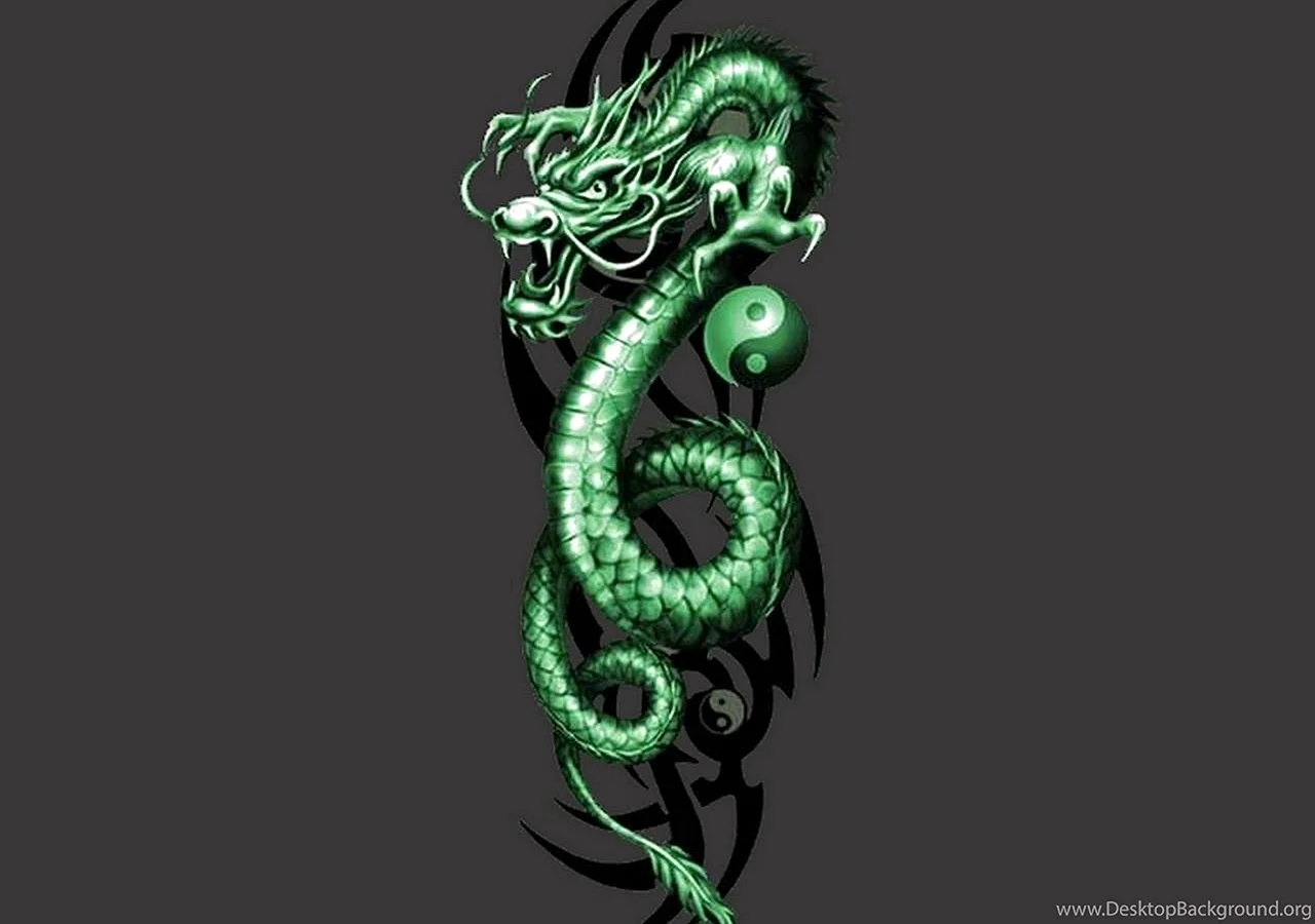 Green Dragon Wallpaper