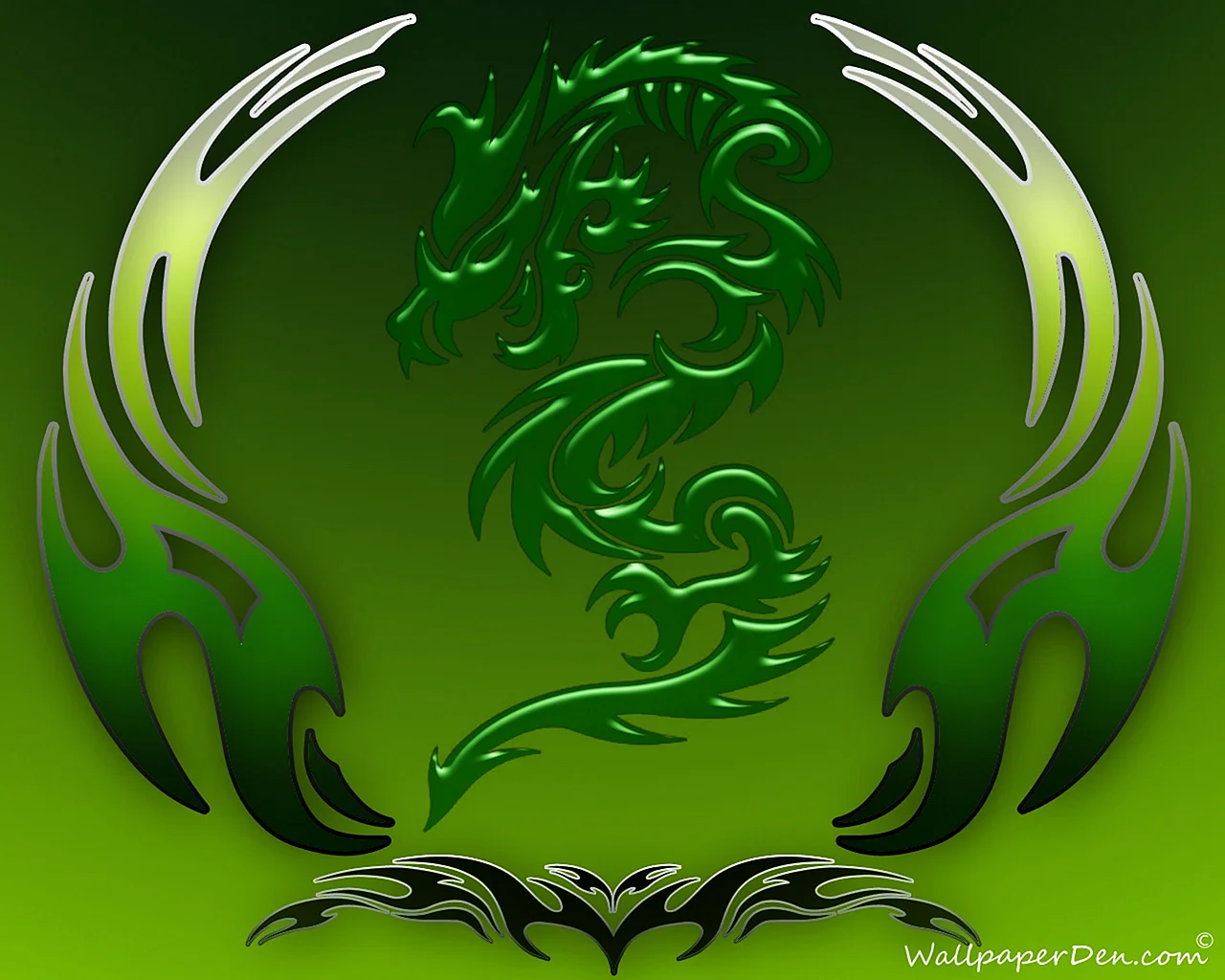 Green Dragon Wallpaper