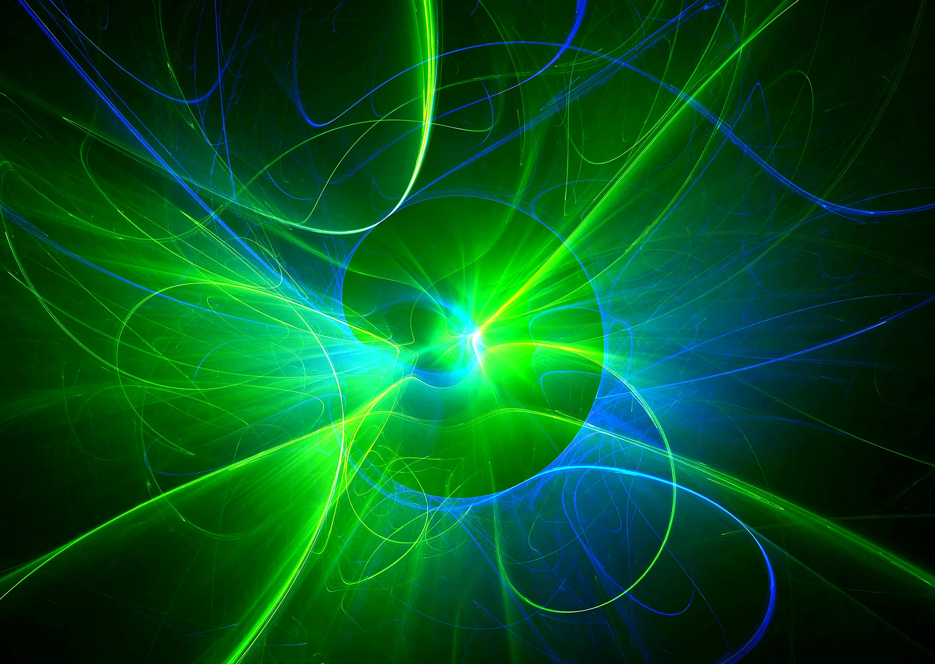 Green Lightning Background Wallpaper