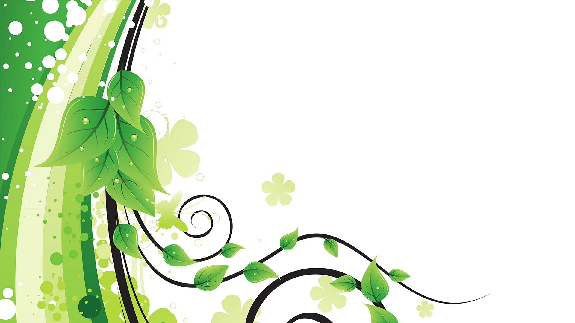 Green Nowruz Vector Wallpaper