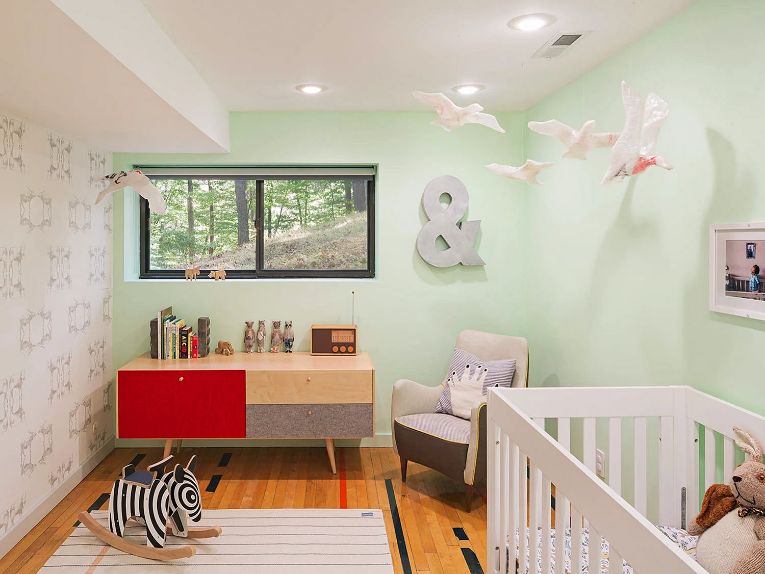 Green Nursery Wallpaper