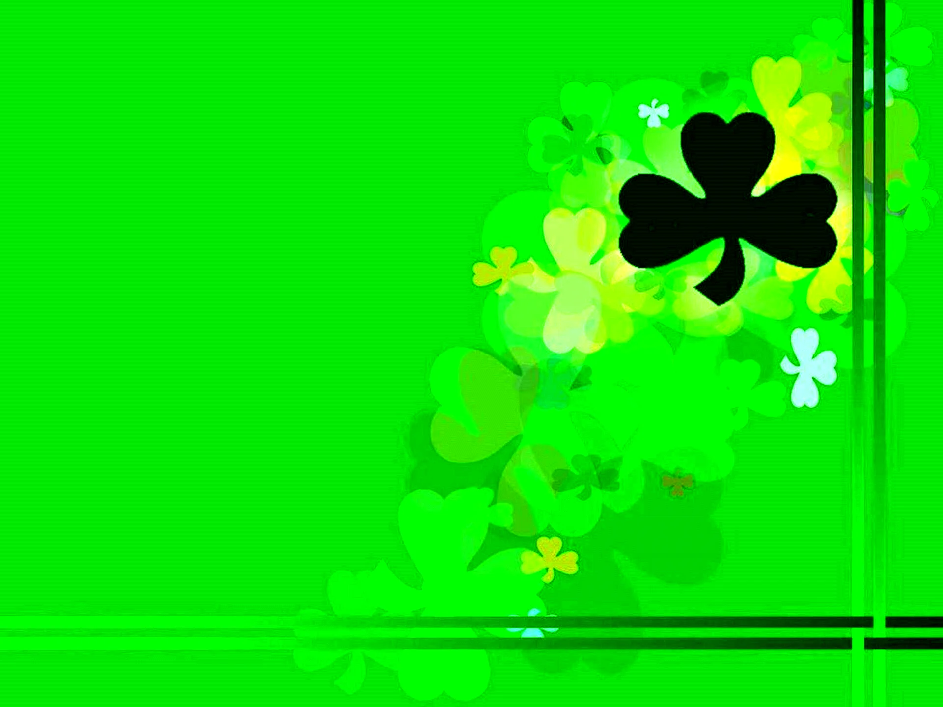 Green St. Patricks Day Background Wallpaper