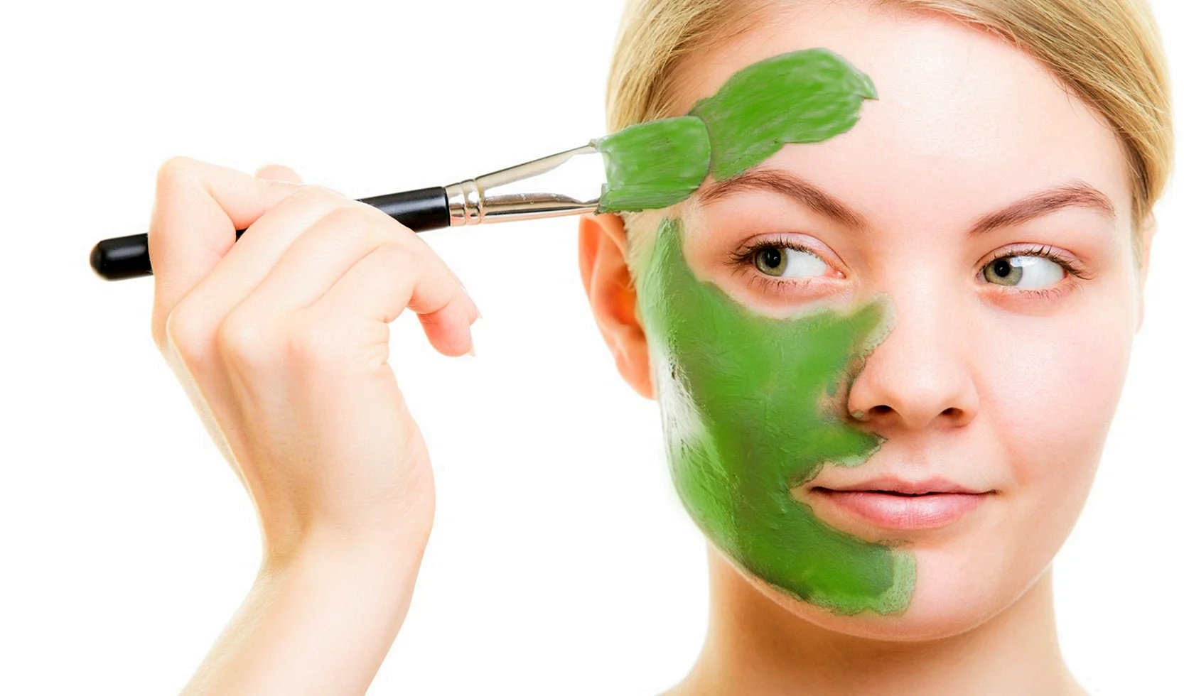 Green Facial Mask Wallpaper