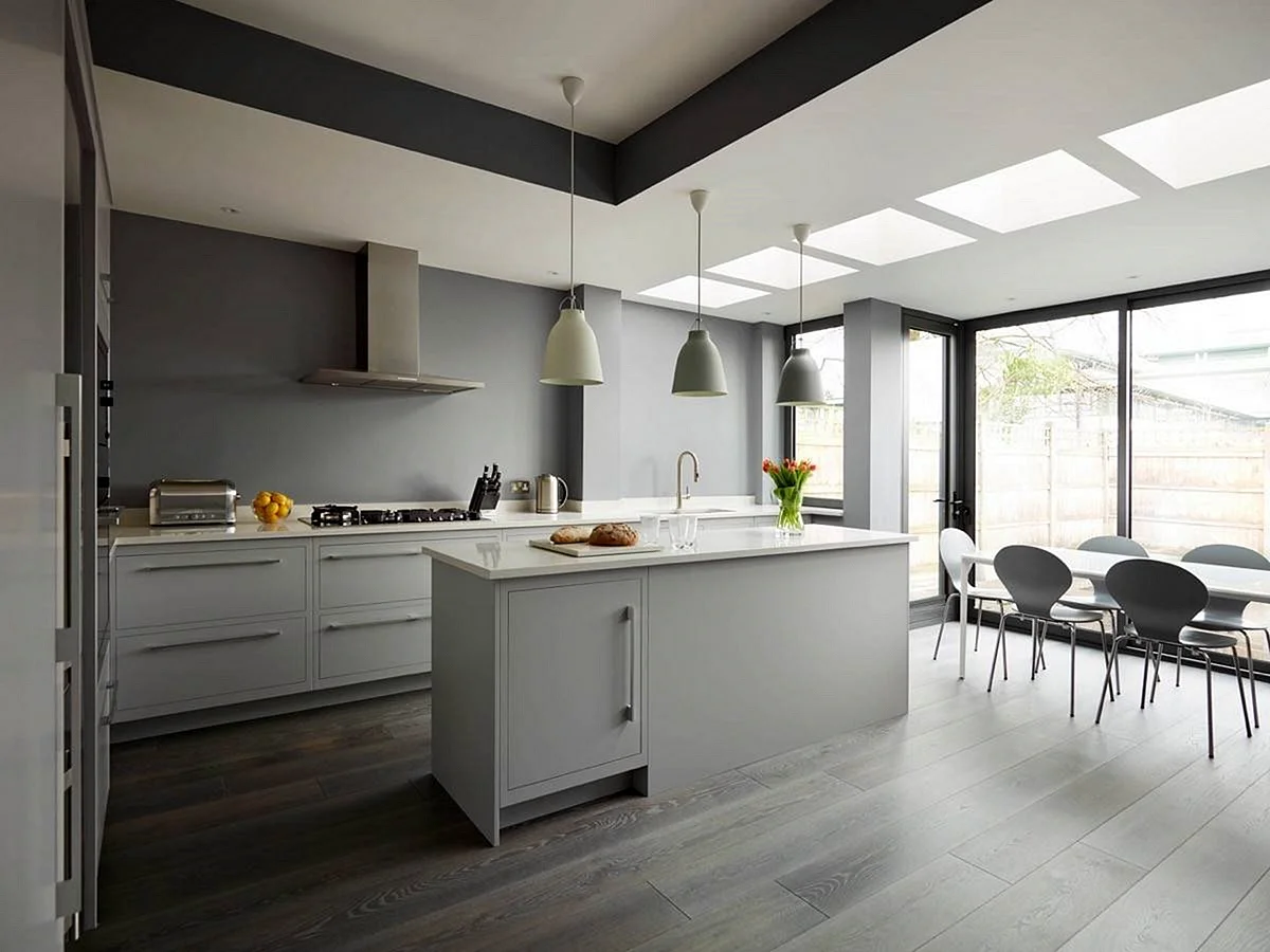 Grey Kitchen Floors Wallpaper