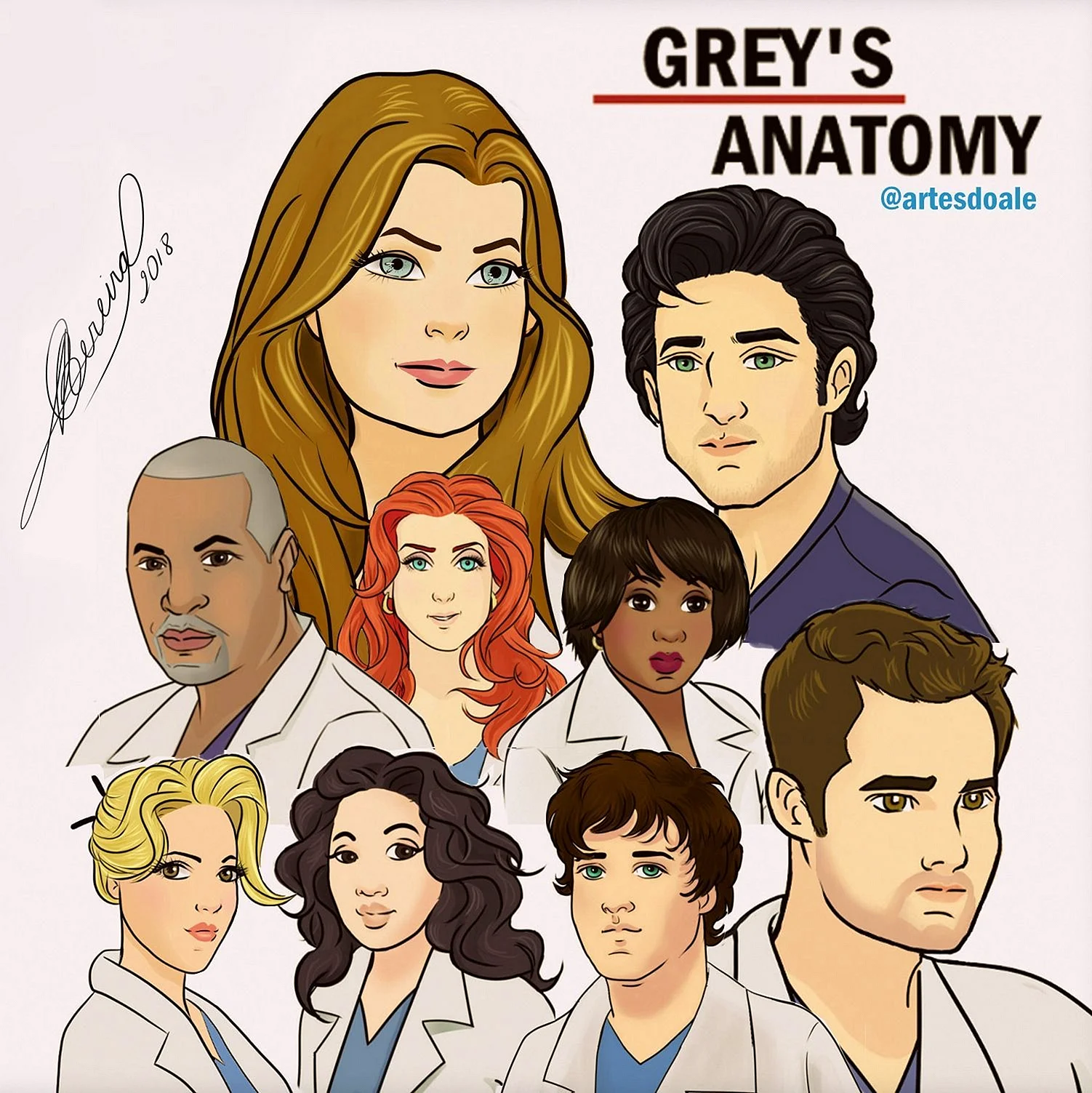 Greys Anatomy Cartoon Wallpaper