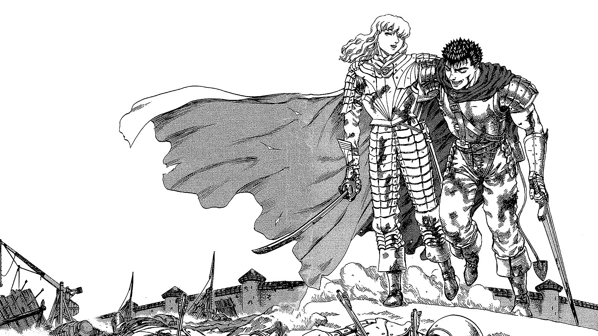 Griffith and Guts Wallpaper