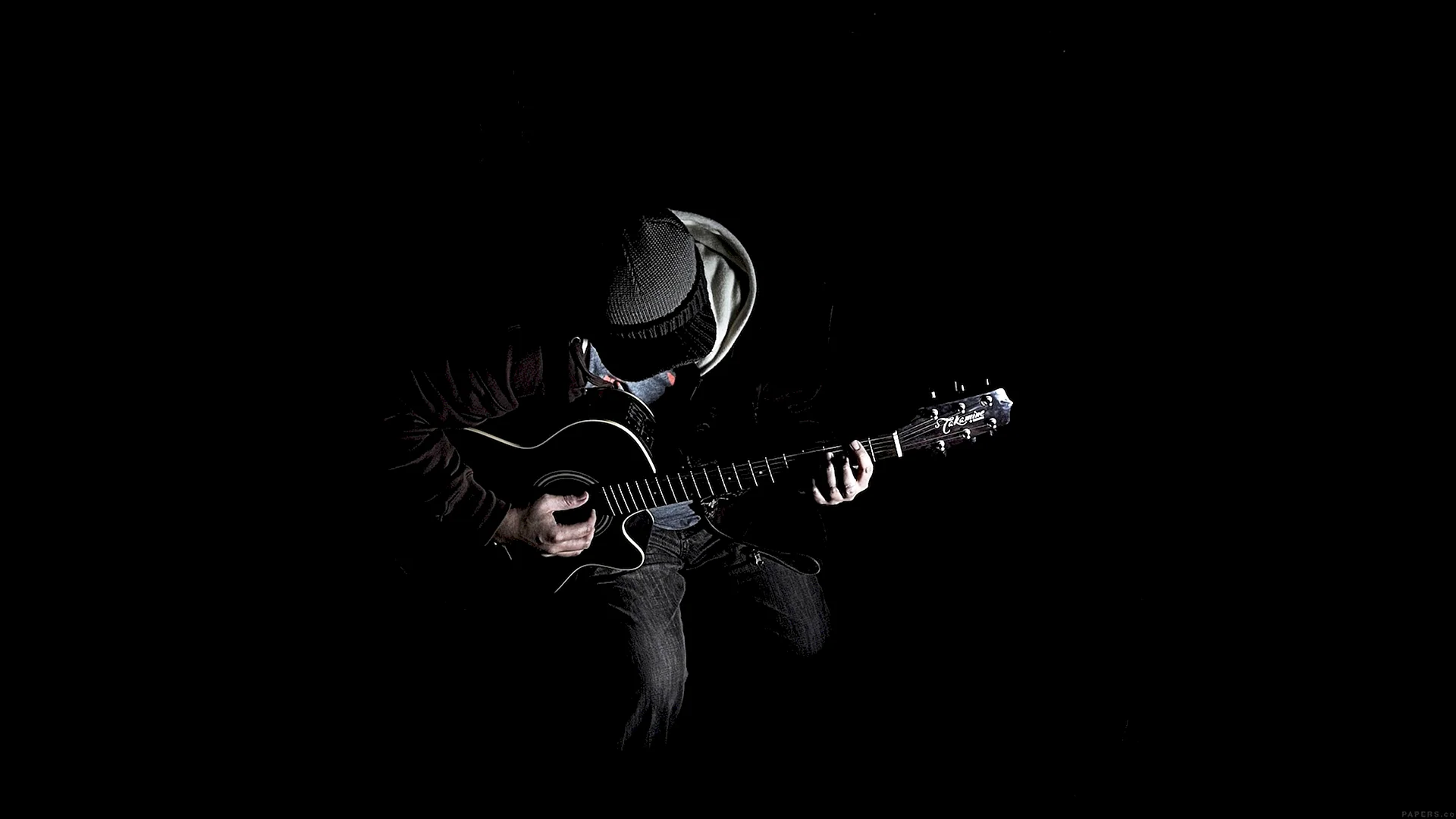 Guitarist Dark Wallpaper