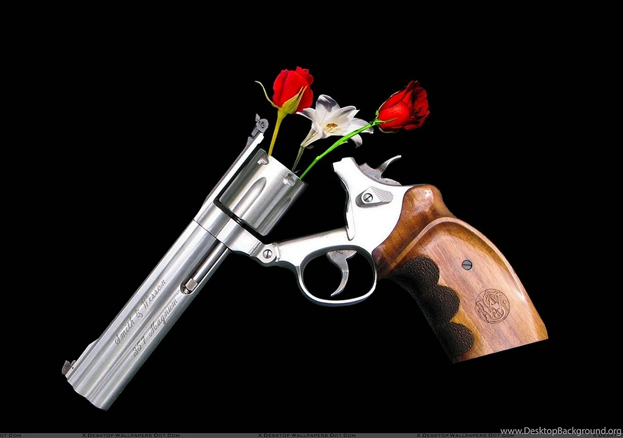 Gun Flower Wallpaper