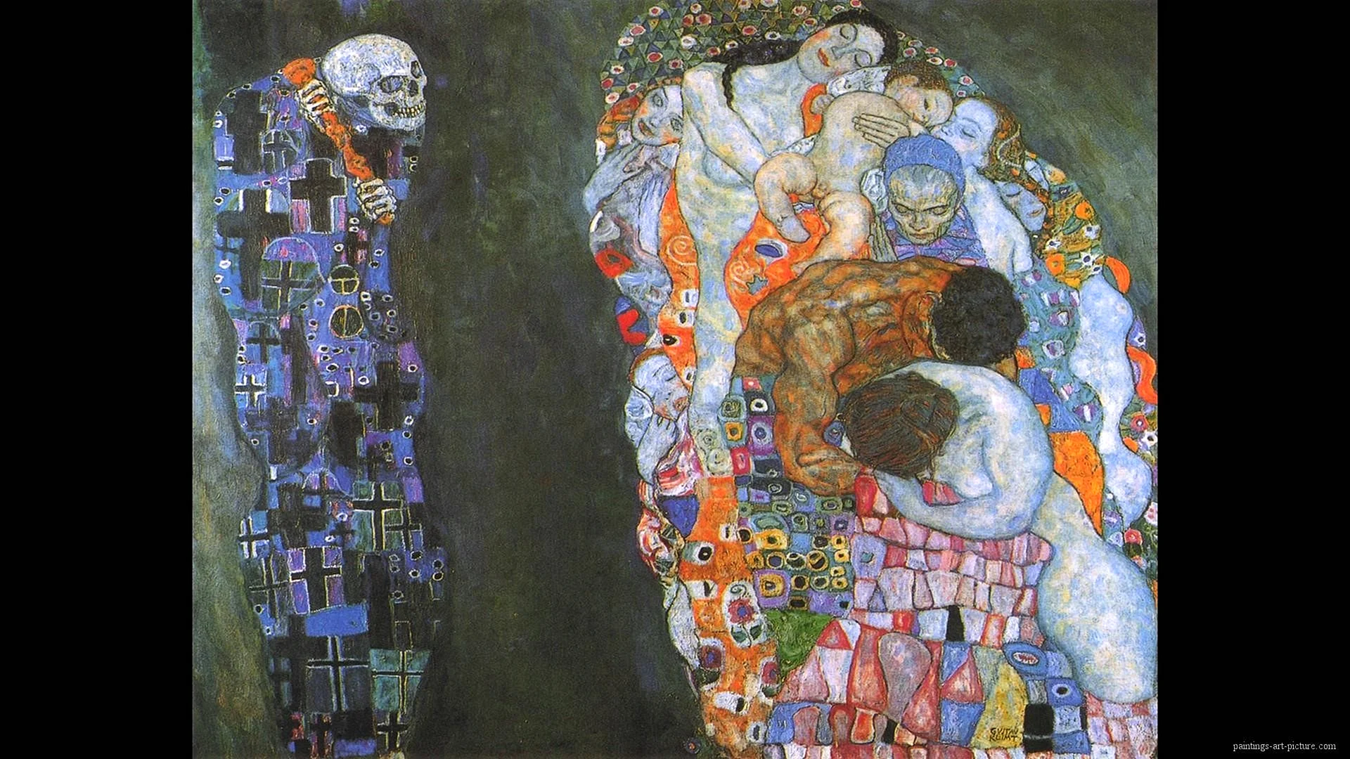 Gustav Klimt Death And Life Wallpaper