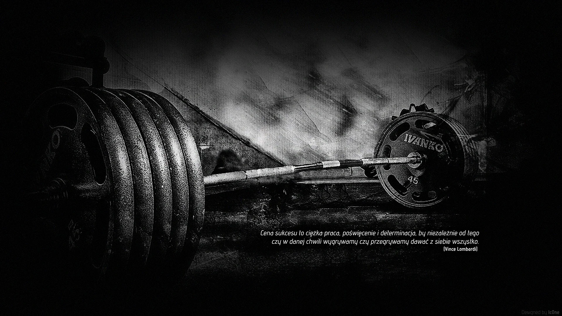 Gym Black and White Wallpaper