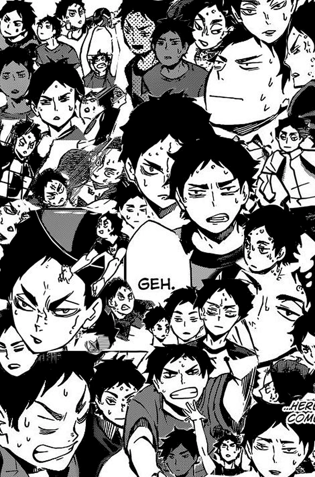 Haikyuu Collage Wallpaper For iPhone