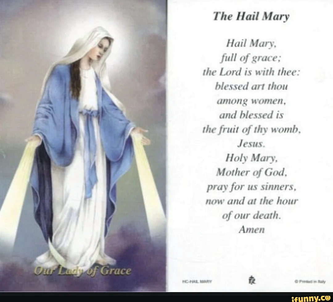 Hail Mary Full Of Grace Wallpaper