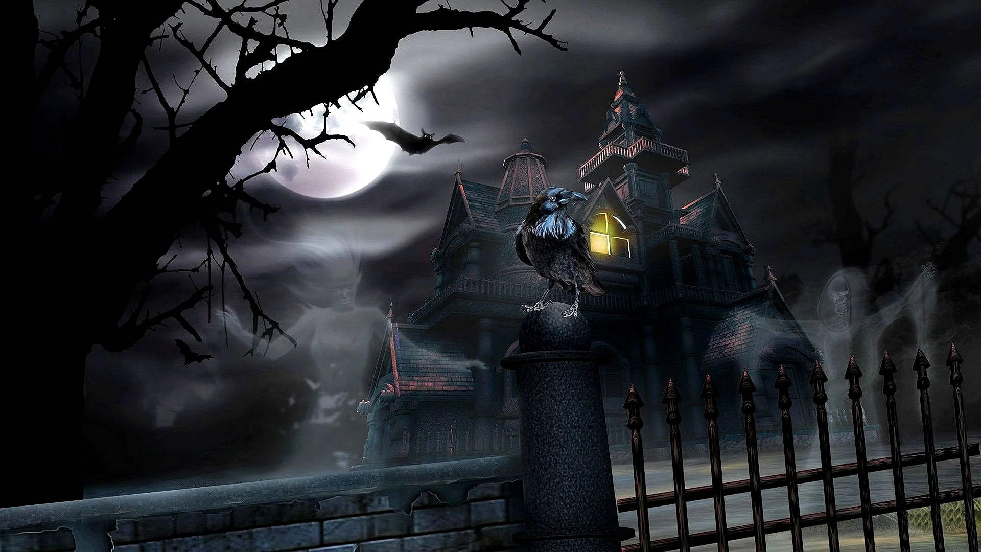 Halloween Castle Wallpaper