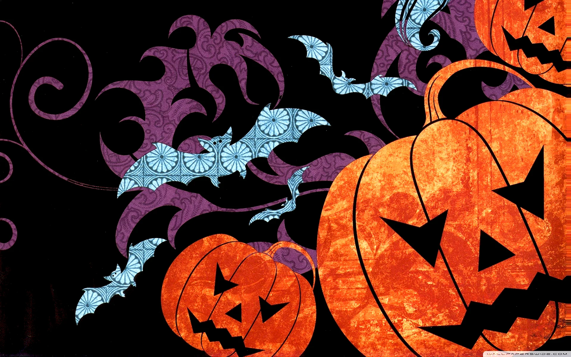 Halloween Pumpkin Pattern Wallpaper