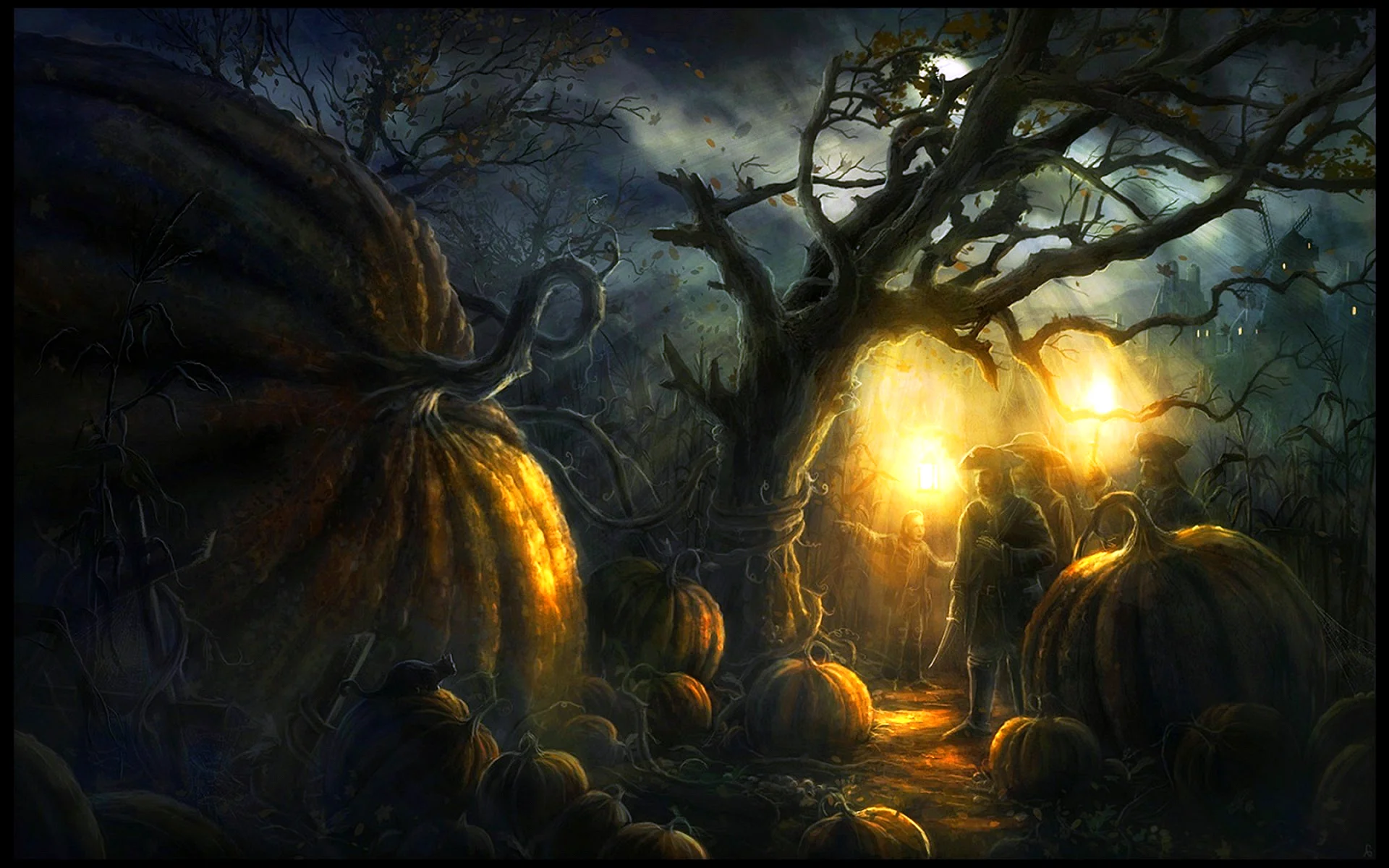Halloween Scary Forest Wallpaper