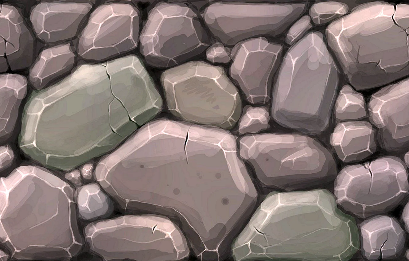 Hand Painted Stone Texture Wallpaper