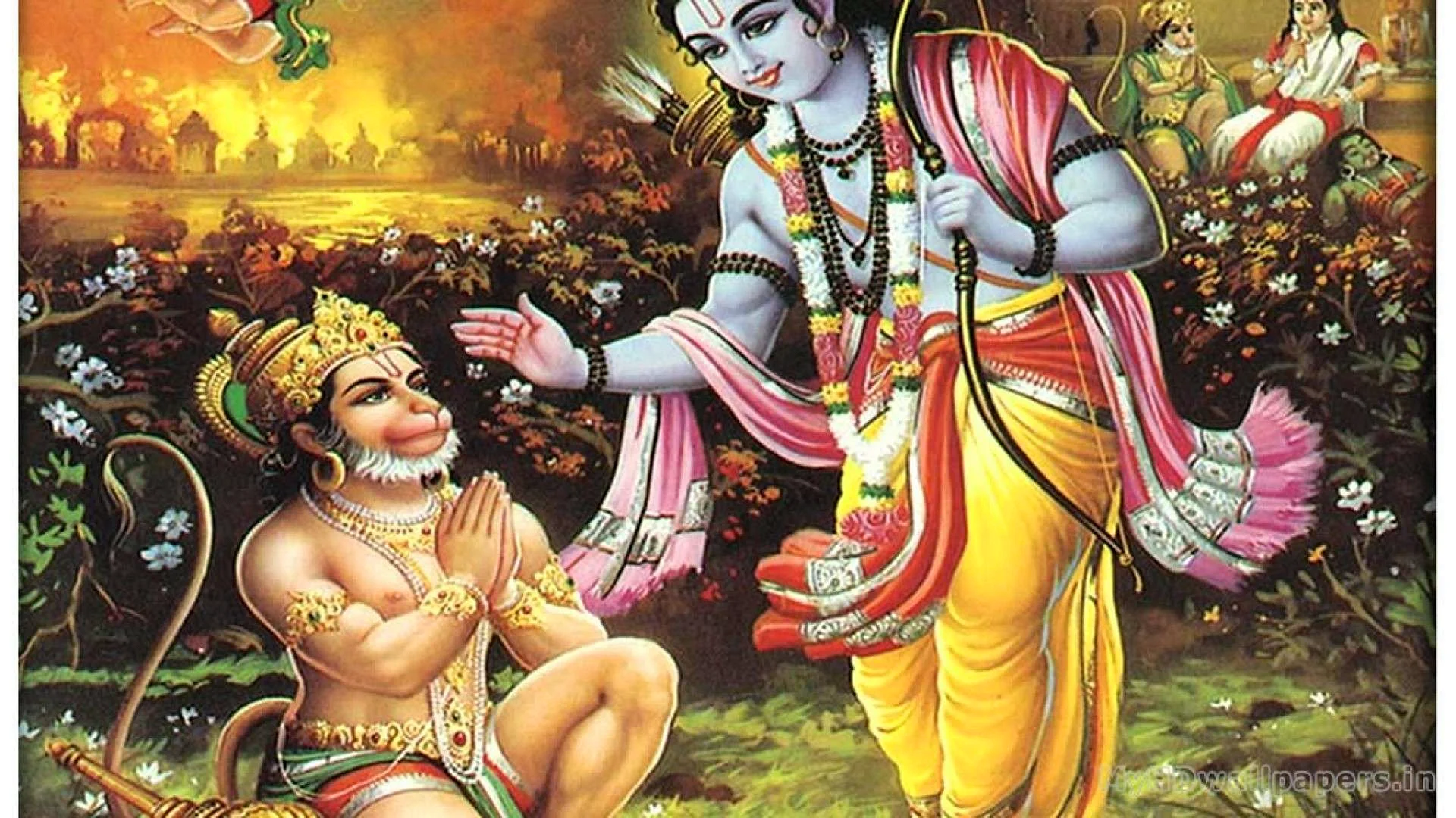 Hanuman And Ram Ji Wallpaper