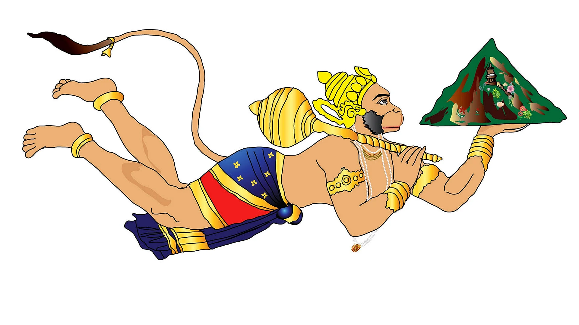 Hanuman Flying Wallpaper