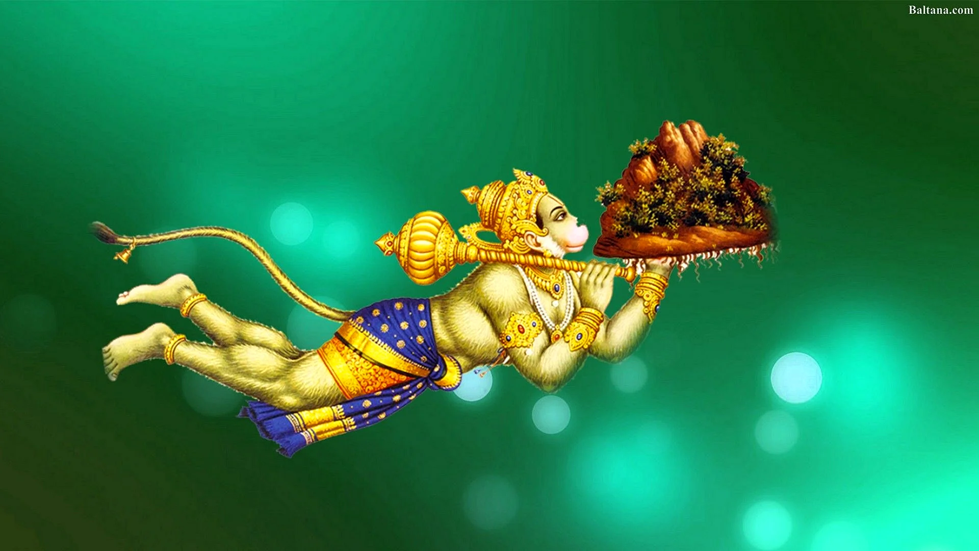 Hanuman Flying Wallpaper