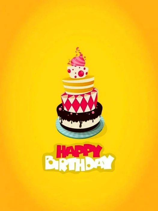 Happy Birthday Poster Wallpaper For iPhone