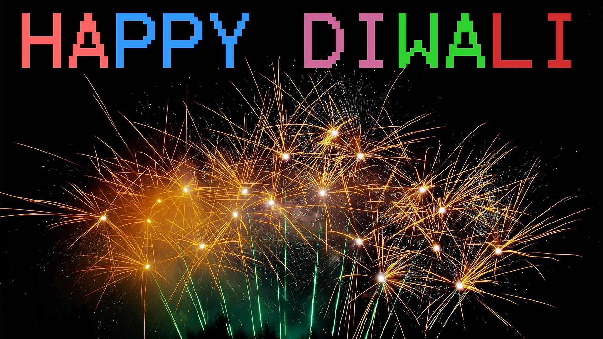 Happy Diwali Fireworks Wallpaper