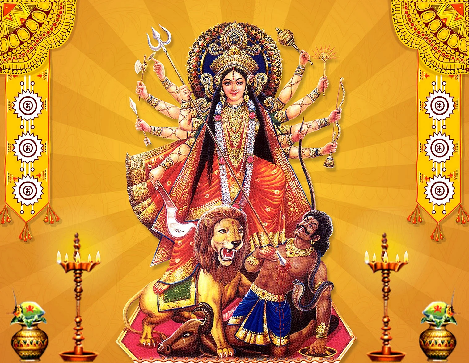 Happy Durga Ashtami Wallpaper