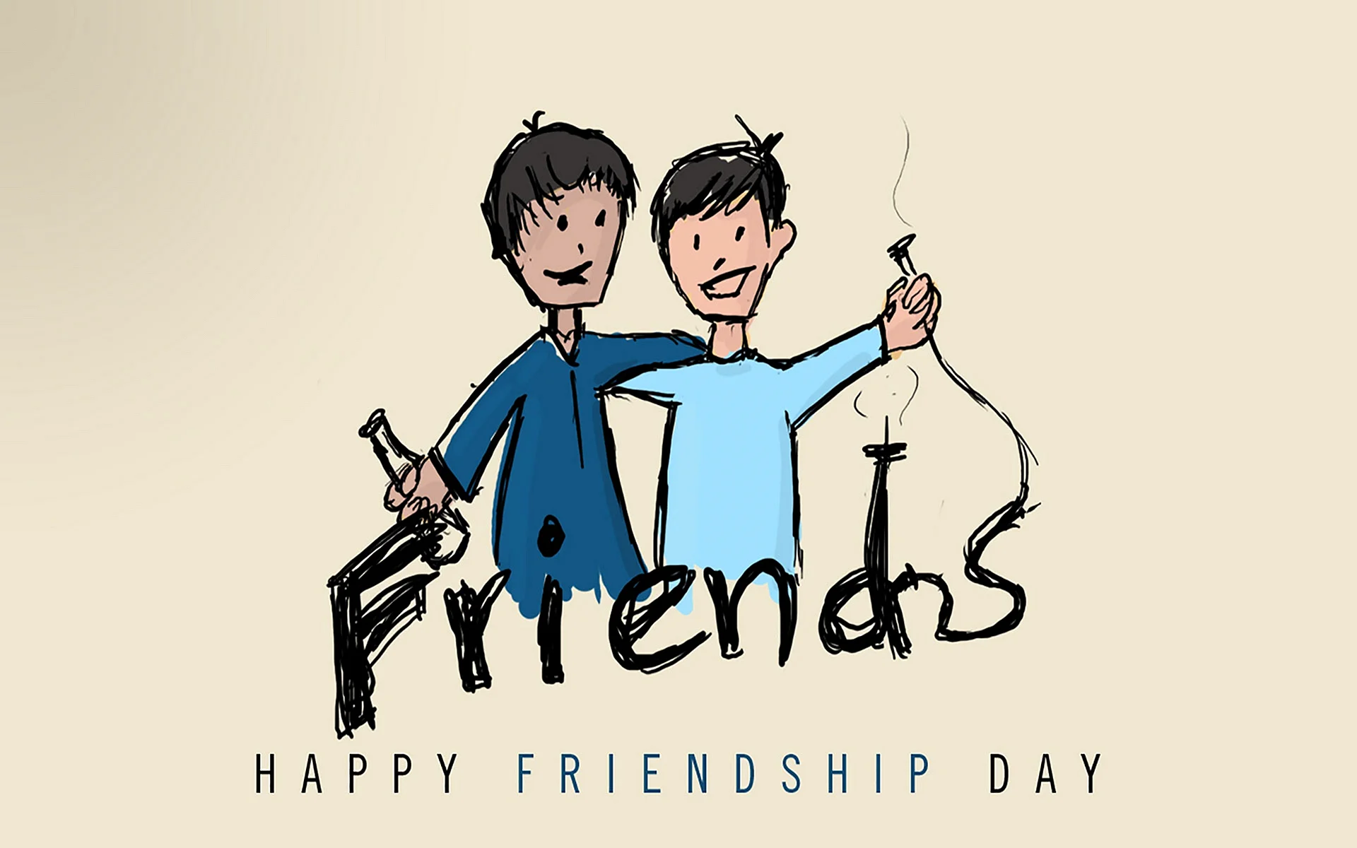 Happy Friends Day Wallpaper