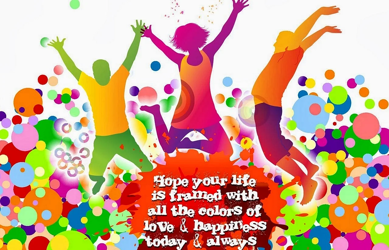 Happy Holi Wishes Wallpaper