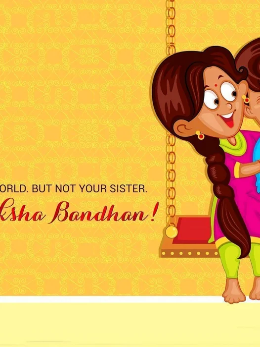 Happy Raksha Bandhan sisters Wallpaper