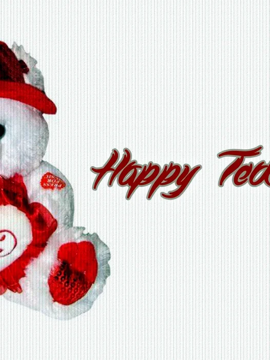 Happy Teddy Day Wallpaper